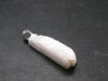 Rare Clear Natrolite Crystal Silver Pendant From Tanzania - 1.1" - 1.56 Grams