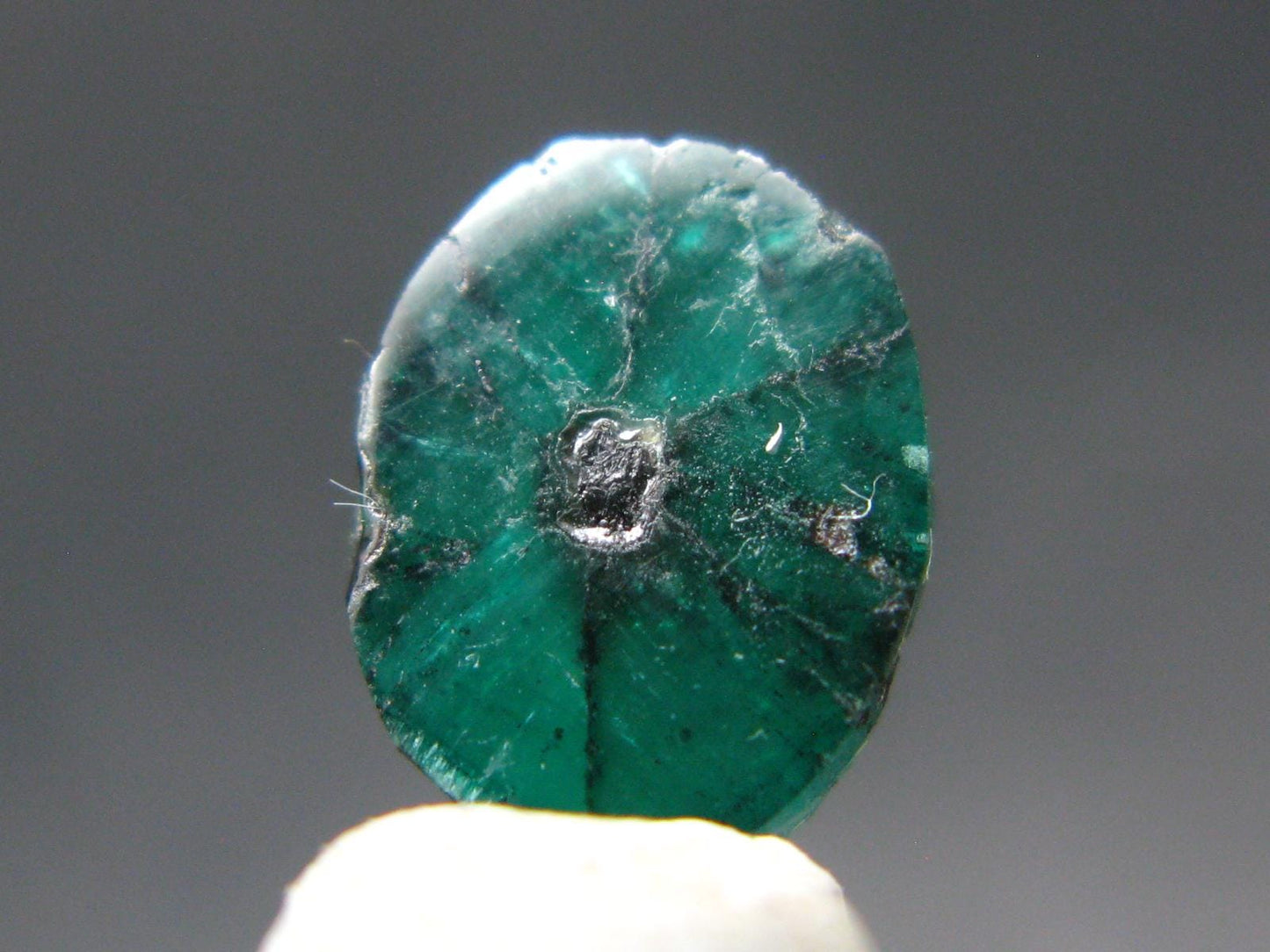 Beautiful Rare Gem Trapiche Emerald From Colombia - 1.62 Carats - 10x8mm