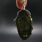 Moldavite Tektite Silver Dragon Pendant from Czech Republic - 2.4" - 11.78 Grams