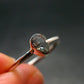 Genuine Facetted Aquamarine Gem Sterling Silver Ring - Size 9 - 1.95 Grams