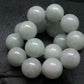 White Jade Jadeite Genuine Bracelet ~ 7 Inches ~ 14mm Round Beads