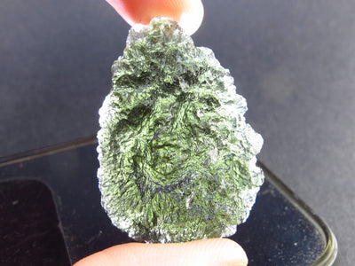 Moldavite Tektite Raw Piece from Czech Republic - 1.7" - 88.45 Carats - 17.70 Grams