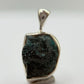 Raw Grandidierite Crystal Pendant Blue Green Gemstone Silver Necklace Rare Stone Jewelry Gift
