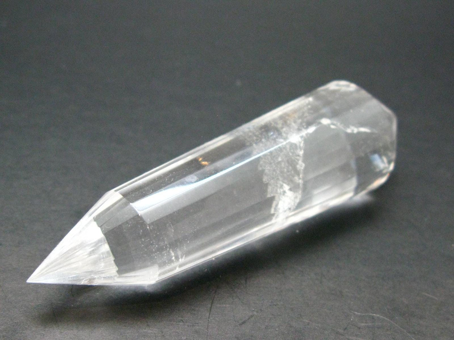 Perfect 12 Sided Smoky Quartz Vogel Crystal Healing Wand - 3.8"