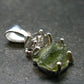 Moldavite & Herkimer Diamond Silver Pendant - 1.0" - 2.09 Grams