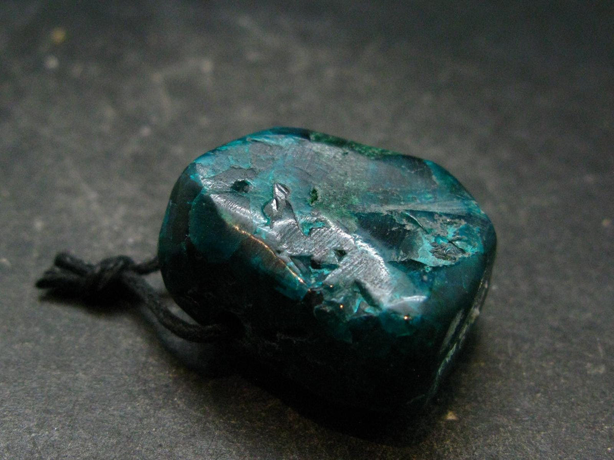 Dioptase Metal Free Pendant from Congo - 22.49 Grams - 1.1"
