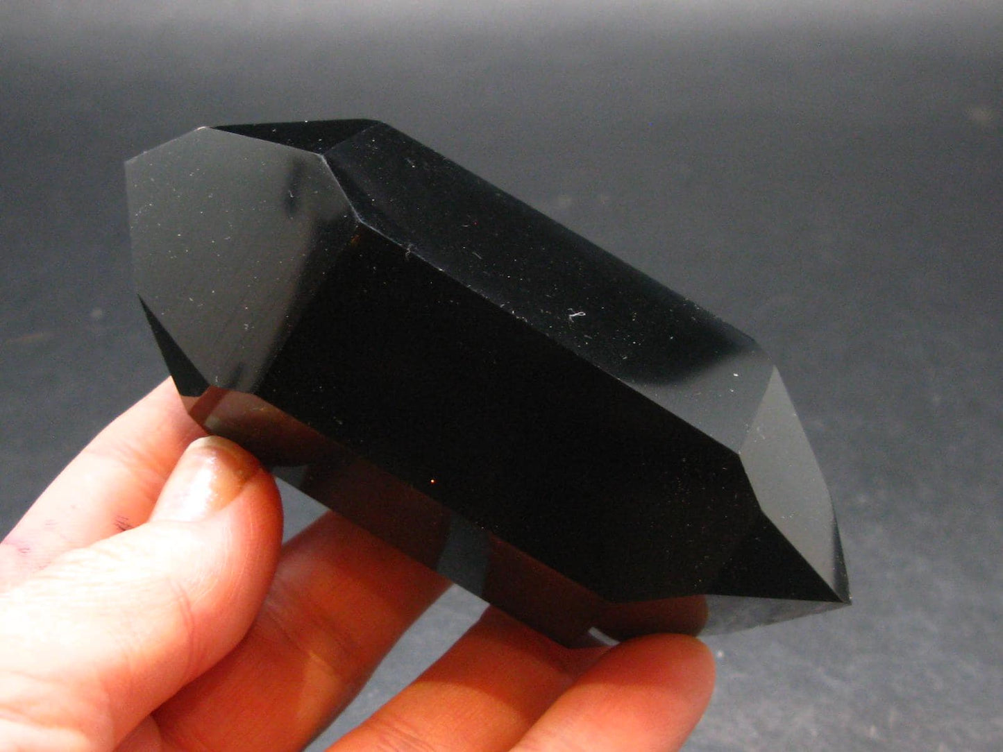 Black Obsidian Polished Stone From Mexico - 3.5"