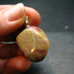 Rare Tumbled Brownish Pink Bustamite Silver Pendant with Attractive Pattern From South Africa - 1.2" - 7.61 Grams