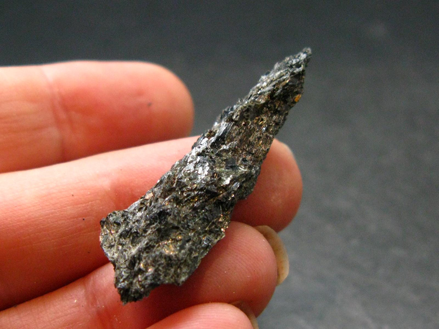 Rare Nuumite Nuummite Raw Piece From Greenland - 3.55 Grams - 1.5"