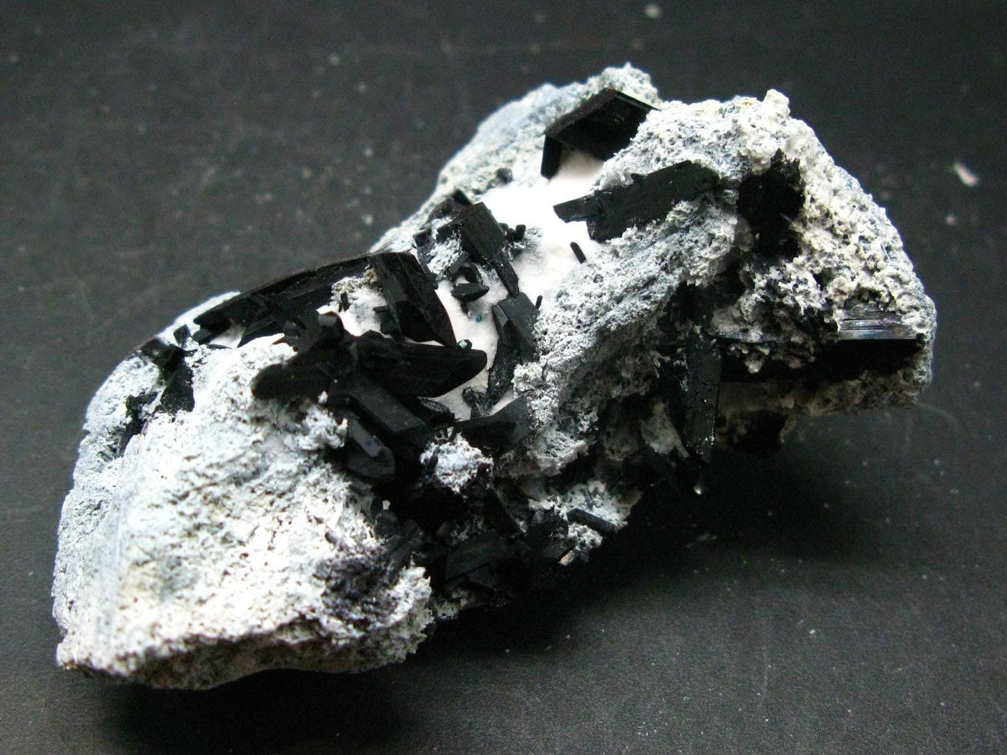 Neptunite on Natrolite Cluster From California - 3.1"