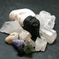 Synergy 12 Set Phenakite Moldavite Natrolite Petalite Danburite Tektite Scolecite Herderite Tanzanite Brookite 68.63 Gr