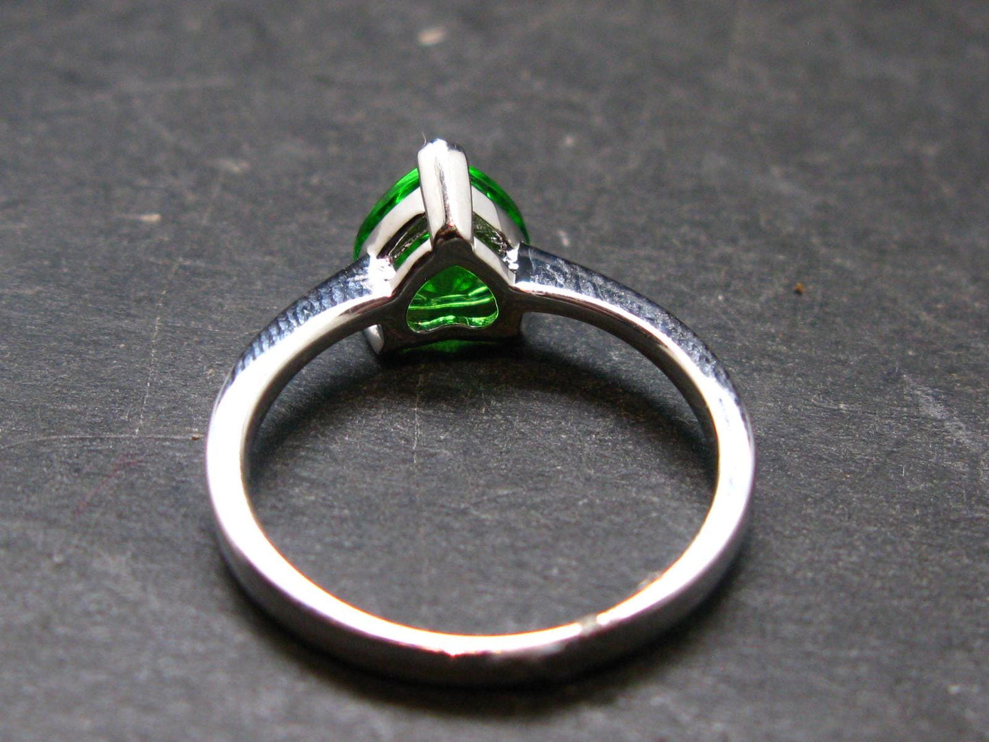 Helenite Gaia Stone Gem Sterling Silver Ring From Washington - Size 6 - 0.88 Carats