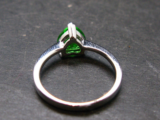 Helenite Gaia Stone Gem Sterling Silver Ring From Washington - Size 6 - 0.88 Carats