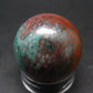 Crimson Cuprite w/ Chrysocola Sphere Ball from Mexico - 1.4" - 72.1 Grams