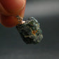 Extremely Rare Rough Grandidierite Silver Pendant From Madagascar - 0.9" - 2.94 Grams