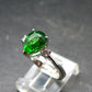 Helenite Gaia Stone Gem Sterling Silver Ring From Washington - Size 6.75 - 2.0 Carats