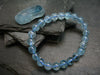 Blue Topaz Genuine Bracelet ~ 7 Inches ~ 8mm Round Beads