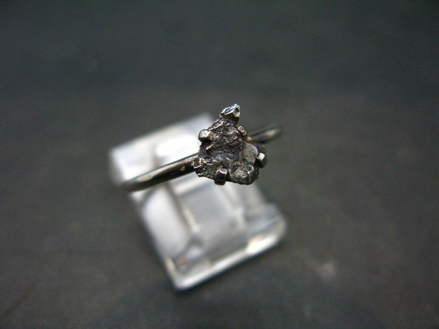Meteorite Campo Del Cielo Argentina Sterling Silver Ring - 1.71 Grams - Size 7