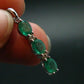 Emerald Silver Pendant W/Chain From Colombia - 2.20 Grams Total