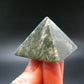 Large Polished Seraphinite Clinochlore Angels Wings Pyramid From Russia - 1.5"