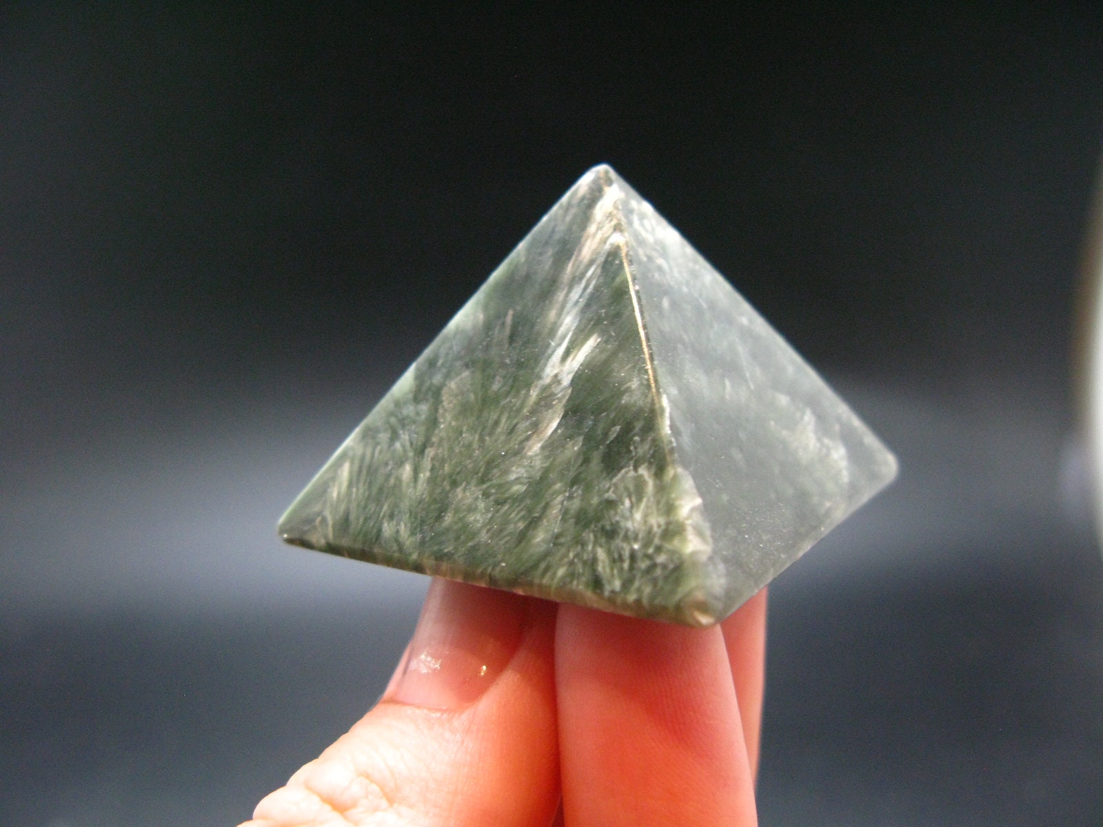 Seraphinite Pyramid From Eastern factory Siberia