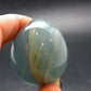 Lemurian Aquatine Blue Calcite Egg From Argentina - 1.5" - 58.56 Grams