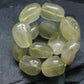 Libyan Tektite Glass Genuine Bracelet ~ 7.5 Inches ~ 18mm Tumbled Beads