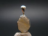 Very Rare White Cryolite 925 Silver Pendant from Greenland - 0.7" - 1.34 Grams