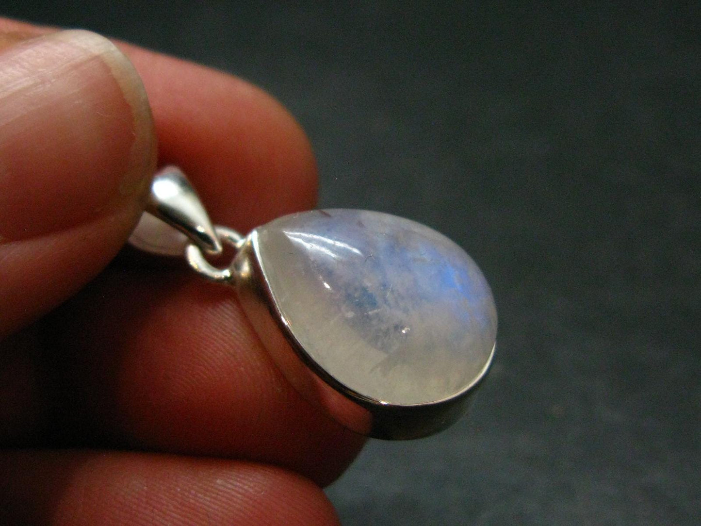 Natural Glow From Inside Moonstone 925 Silver Pendant - 1.0" - 3.63 Grams