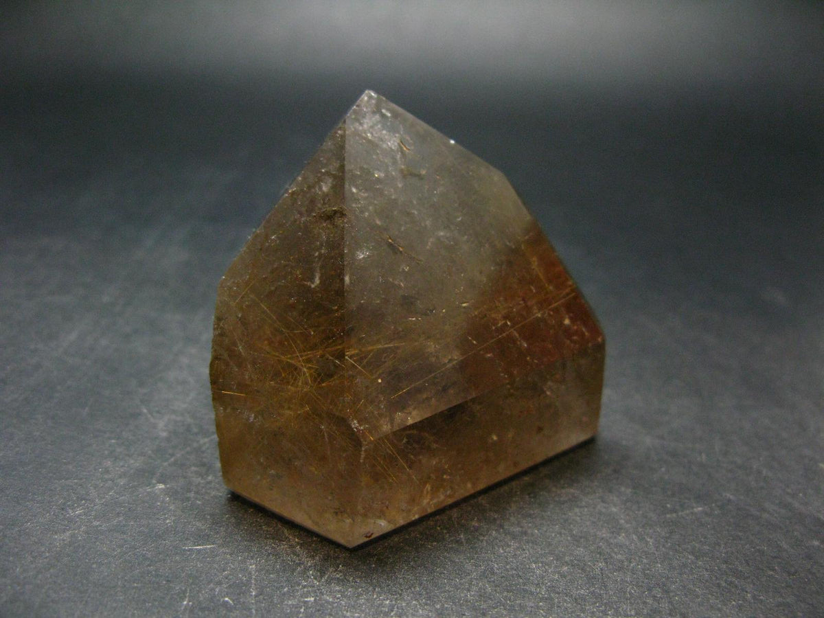 Large Polished Rutilated Quartz Crystal from Brazil - 2.1" - 152.56 Grams