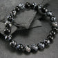 Snowflake Obsidian Genuine Bracelet ~ 7 Inches ~ 8mm Round Beads