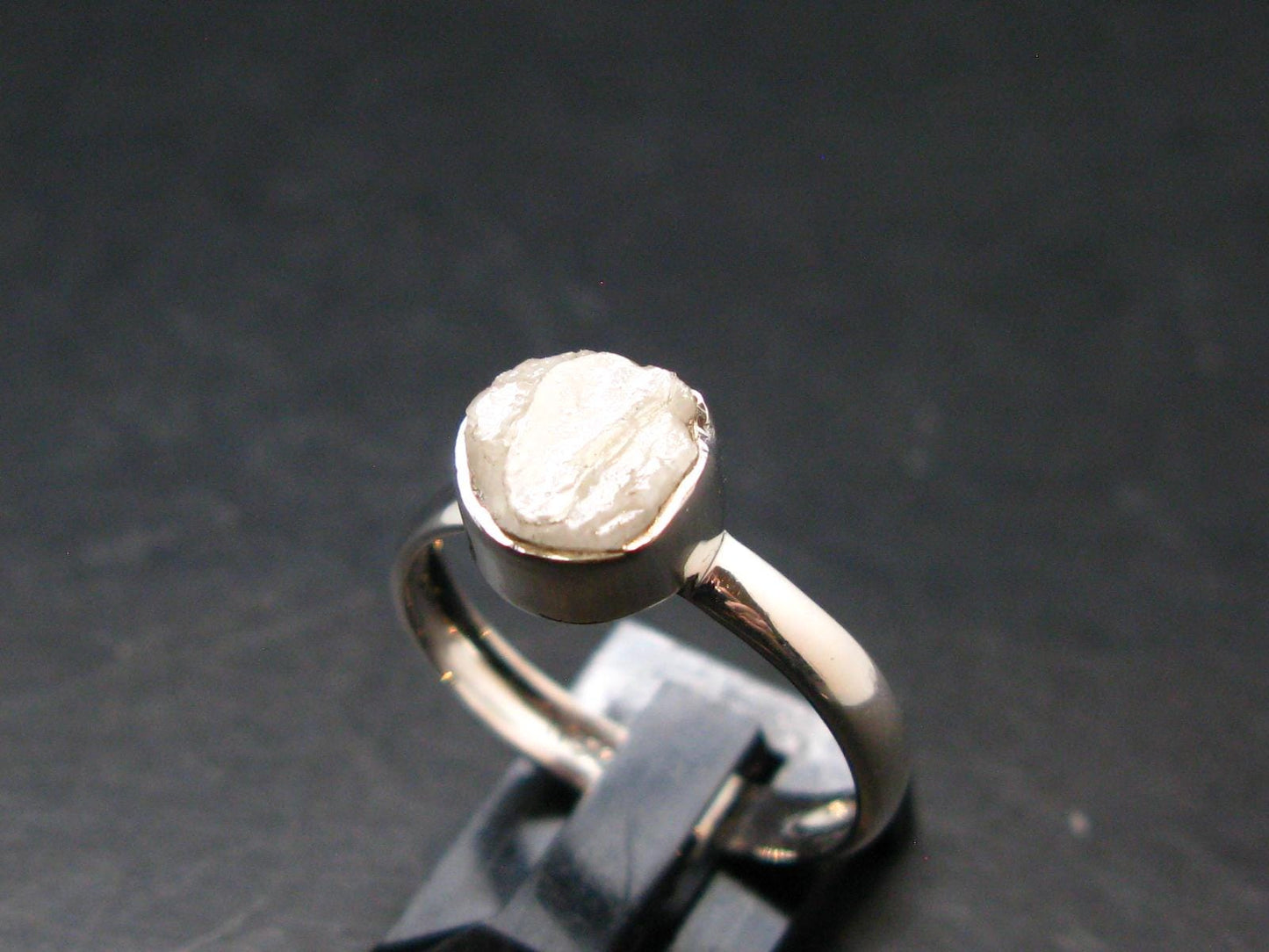 Phenakite Phenacite Sterling Silver Size 8 Ring from Nigeria - 2.13 Grams