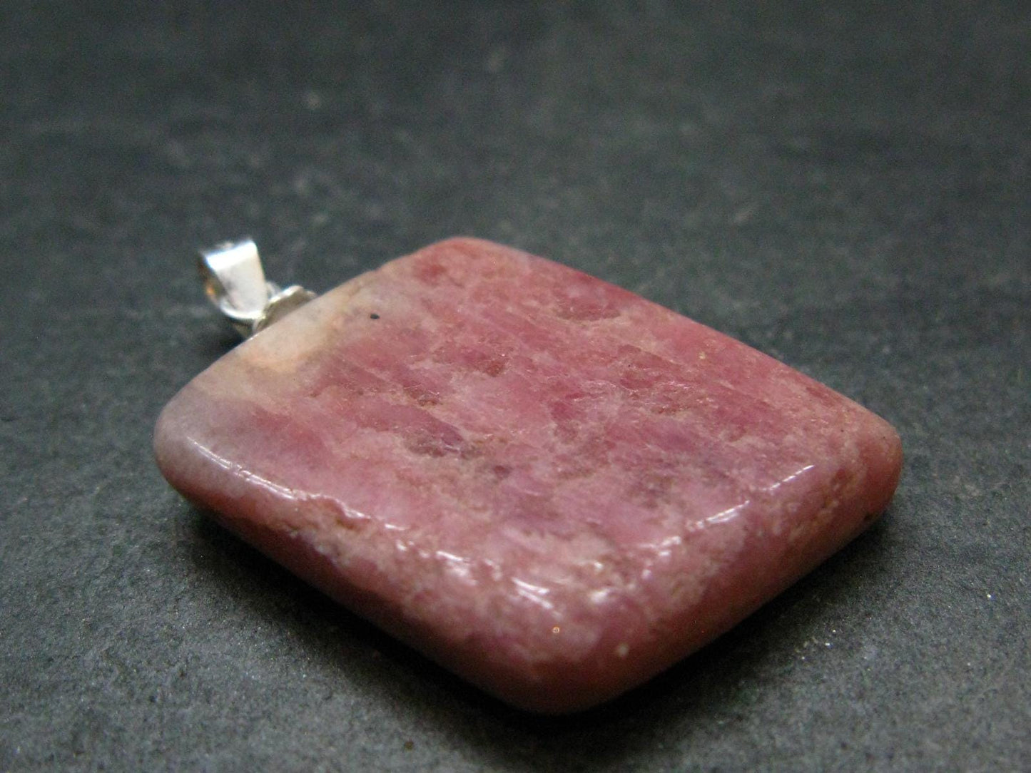 Pink Petalite Silver Pendant from Canada - 1.4" - 5.90 Grams