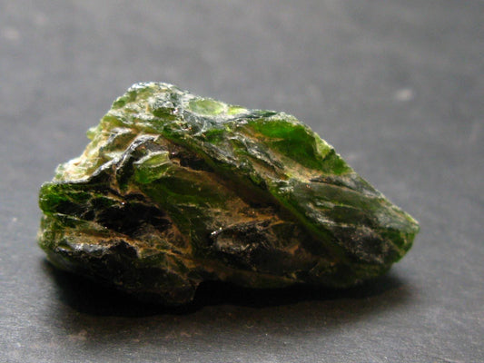 Gemmy Raw Natural Intense Forest Green Chrome Diopside Raw Piecet from Russia - 1.2"
