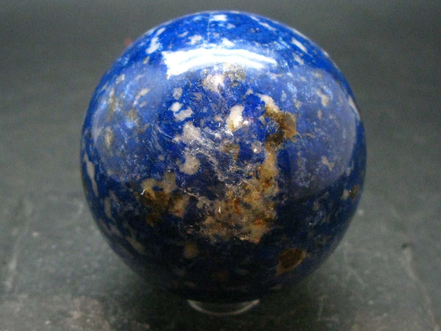 Beautiful Blue Lapis Lazuli Sphere from Afghanistan - 2.2"