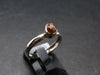 Fire Red Zincite Zinkite 925 Silver Ring from Poland - Size 6 - 1.61 Grams