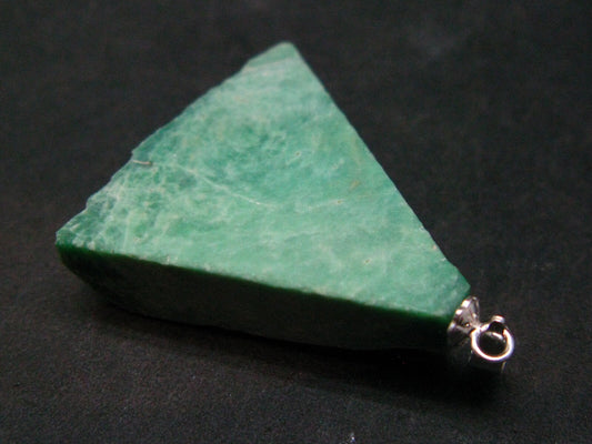 Rare Variscite Sterling Silver Pendant From Utah - 1.4" - 6.53 Grams