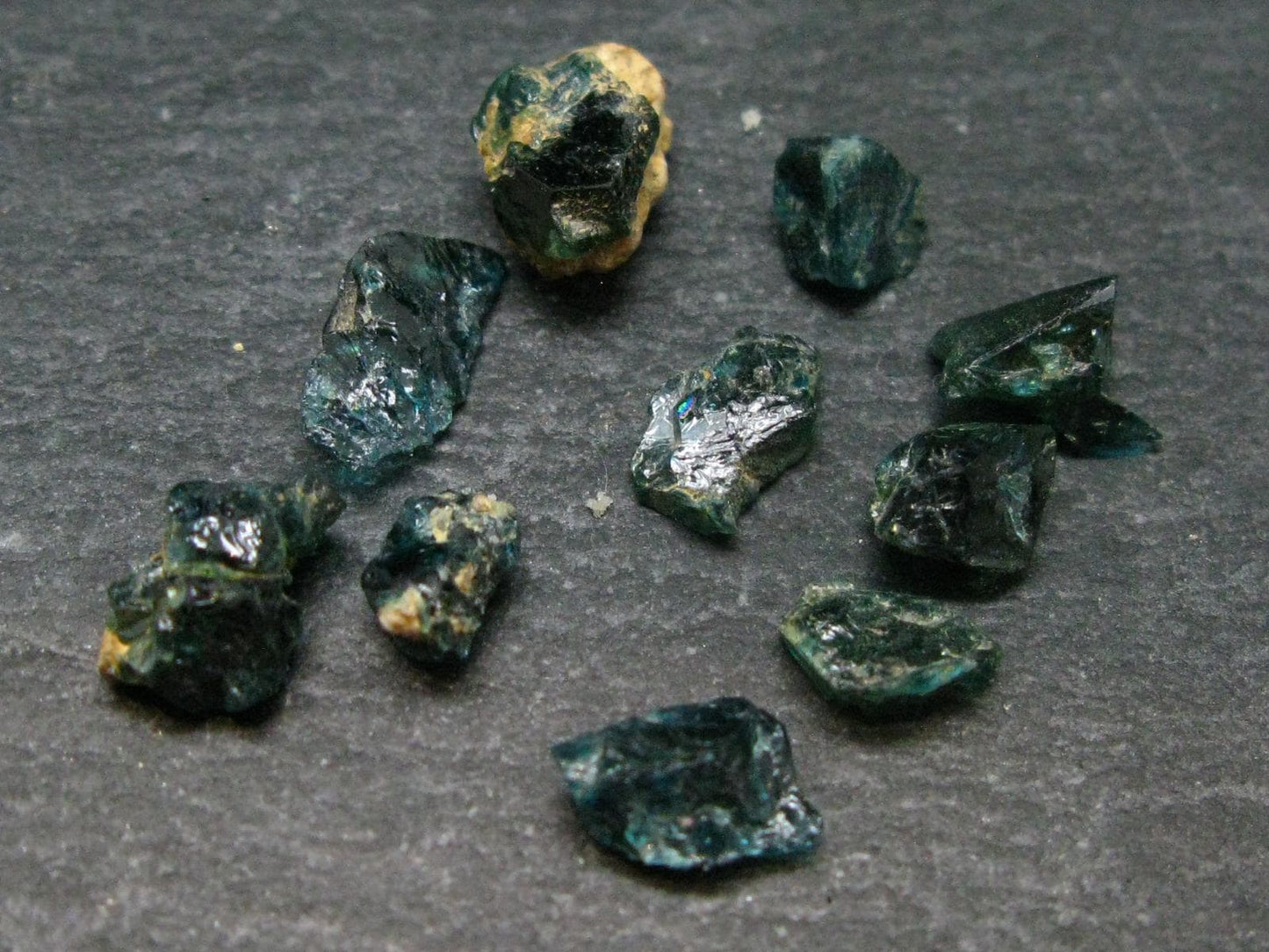 Lot of 10 Blue Lazulite Crystals From Pakistan - 4.06 Grams