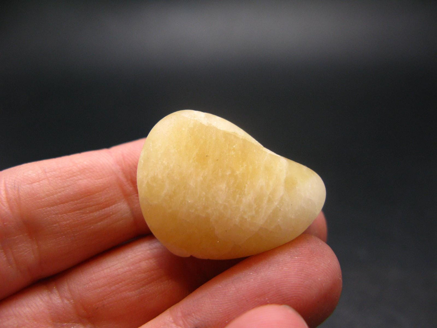 Very Nice Raw Agni Gold Danburite Tumbled Stone from Tanzania - 1.0" - 9.55 Grams
