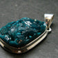 Dioptase Crystal Silver Pendant from Congo - 9.59 Grams - 1.5"