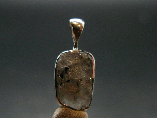 Phenakite Phenacite Crystal Silver Pendant From Russia - 0.7" - 1.29 Grams