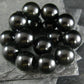 Black Obsidian Genuine Bracelet ~ 7 Inches ~ 12mm Round Beads