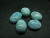 Lot of 5 oval Larimar cabochons From Dominican Republic