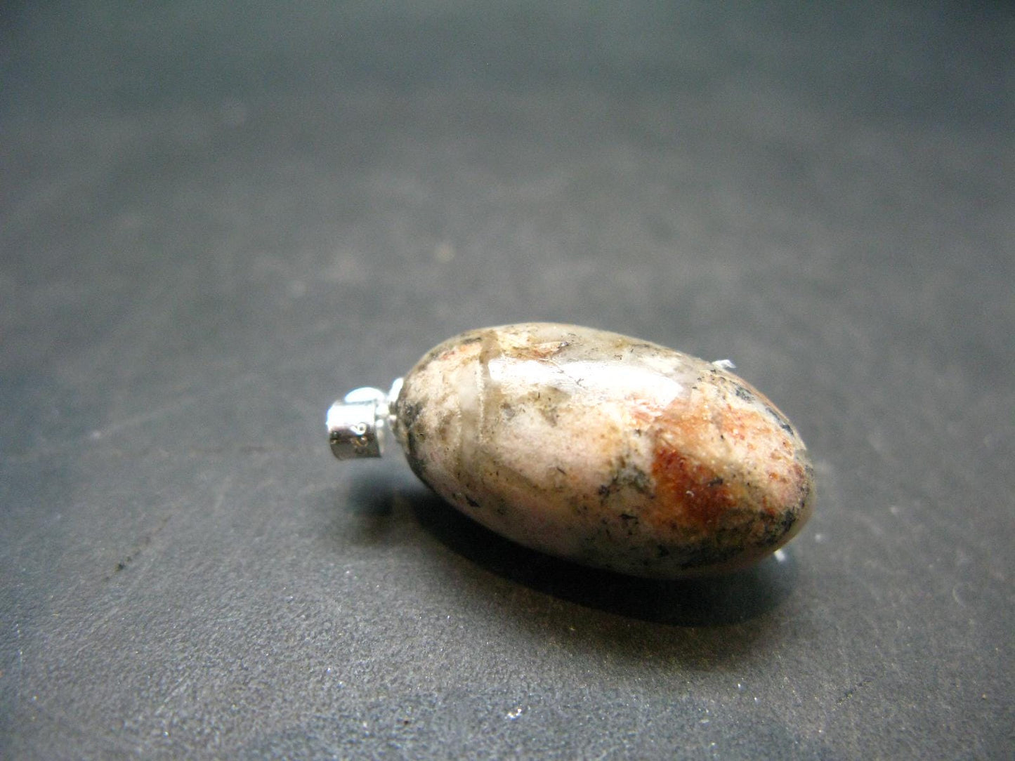 Rare Pink Tugtupite Sterling Silver Pendant From Greenland - 1.1" - 4.13 Grams