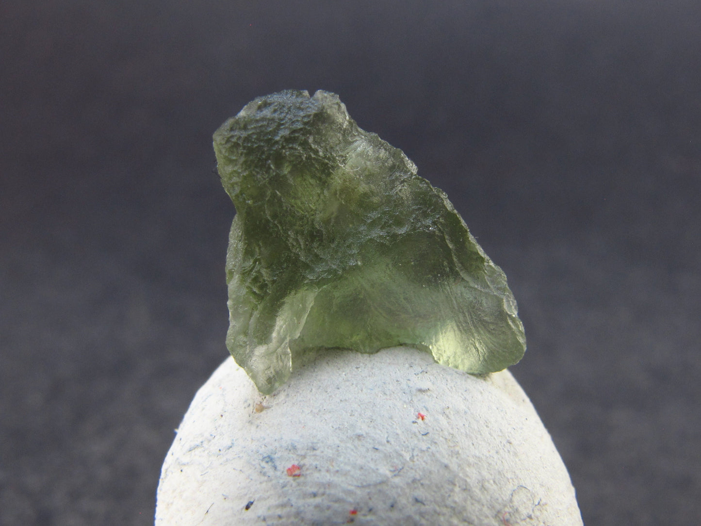 Moldavite Tektite Raw Piece from Czech Republic - 0.6" - 2.5 Carats - 0.50 Grams