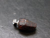 Rare Zircon Crystal Silver Pendant From Tanzania - 0.8" - 1.88 Grams