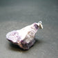 Raw Violet Kämmererite Kammererite Chrome Clinochlore Silver Pendant from Turkey - 1.3"