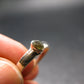 Cute Gem Moldavite Sterling Silver Ring From Czech Republic - Size 8 - 1.3 Grams