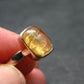 Fabulous Untreated Faceted Gem Imperial Topaz 925 Silver Ring from Brazil - Size 8 - 3.15 Grams
