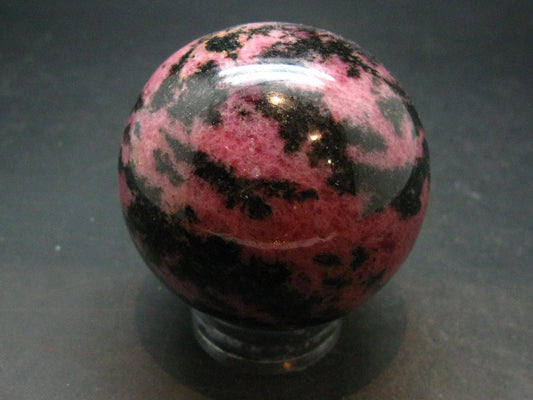 Pink Rhodonite Rodonite Sphere Ball From Canada - 2.2" - 343.56 Grams